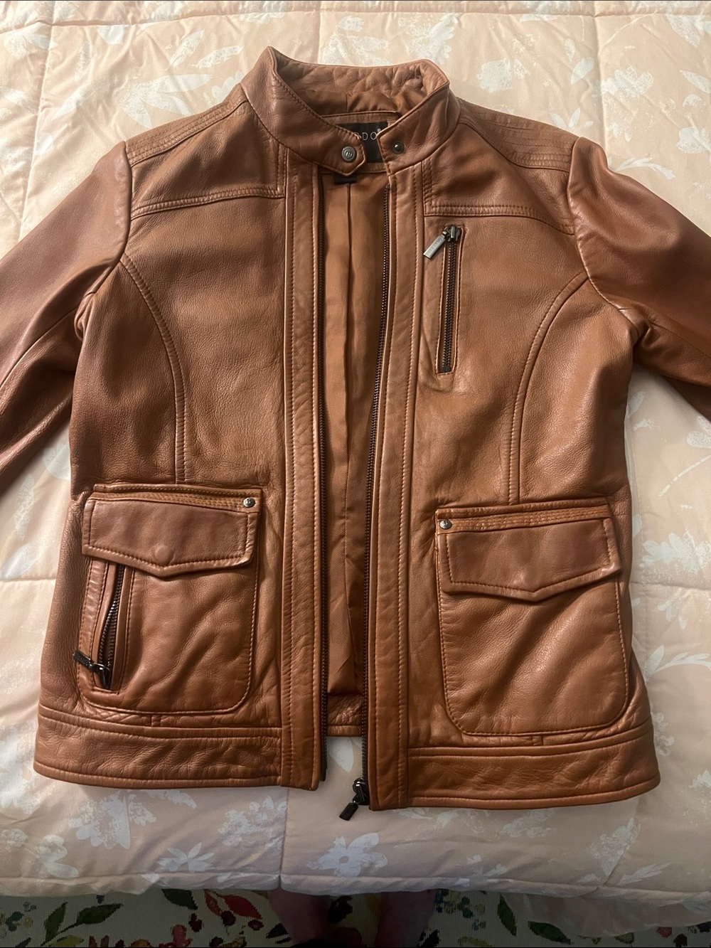 Bernardo Brown Leather Jacket - Classic Brown Finish